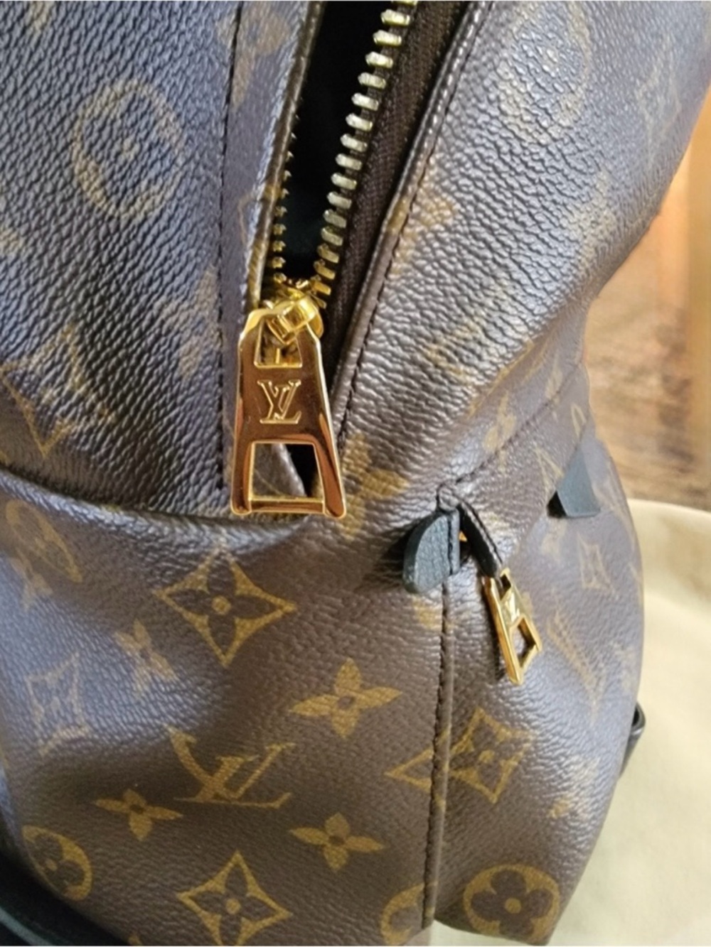 Louis Vuitton Palm Springs PM Backpack Monogram Canvas Brown Timeless Gift - Picture 7 of 15